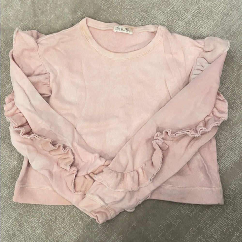 Loveshack fancy pink sweatshirt